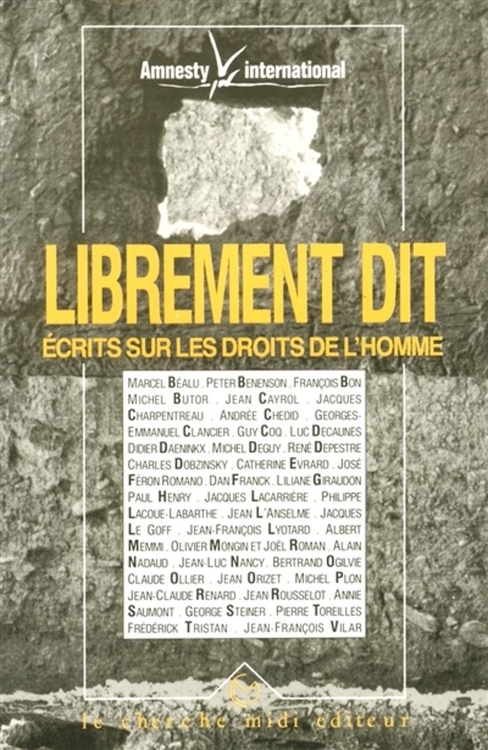 Couverture du livre « LIBREMENT DIT ECRITS SUR LES DROITS DE L'HOMME », librairie Les Contes Infusés à Corte