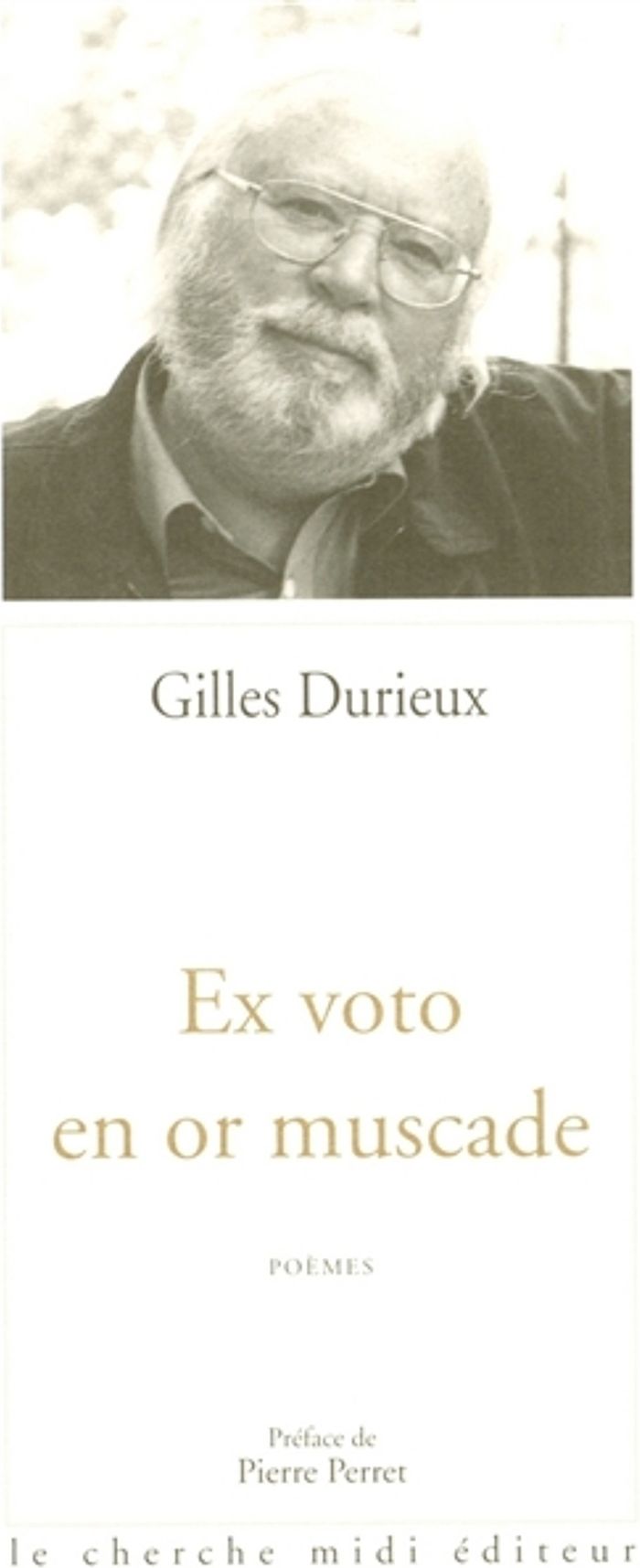 Couverture du livre « EX-VOTO A L'OR MUSCADE » de Durieux/perret, librairie Les Contes Infusés à Corte