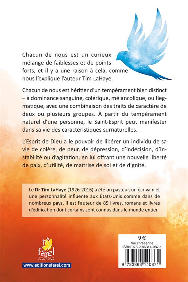 Quatrième de couverture de « TEMPERAMENTS DIRIGES PAR L ESPRIT »