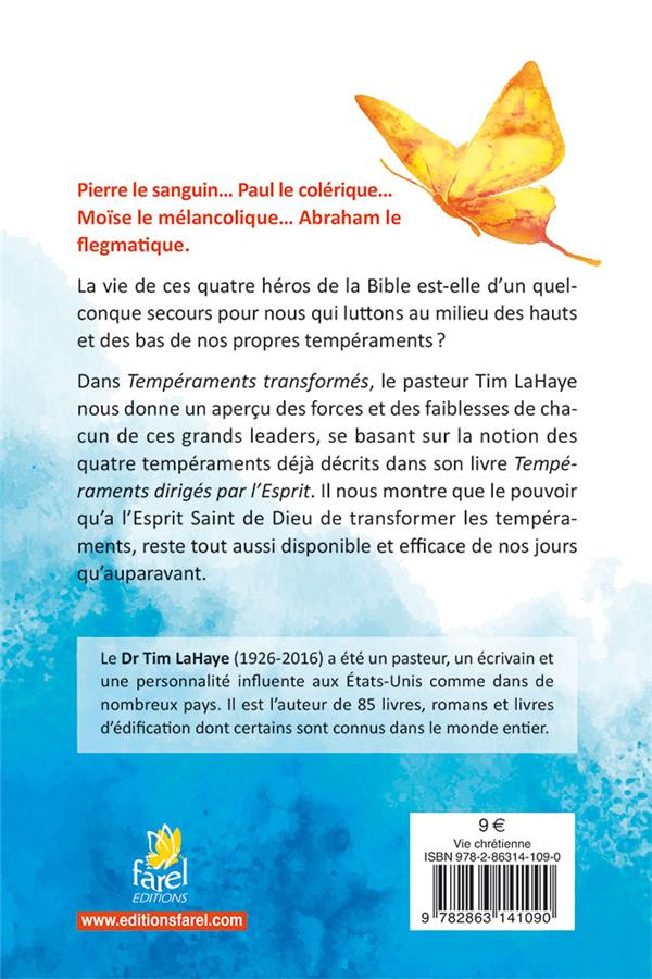 Quatrième de couverture de « TEMPERAMENT TRANSFORMES »