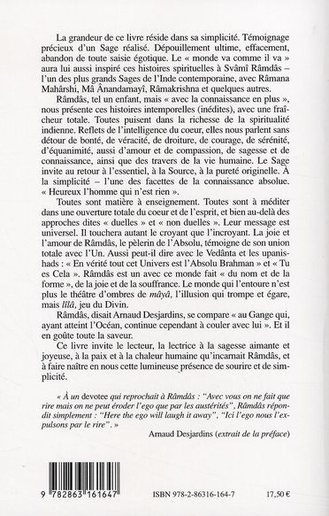 Quatrième de couverture de « LE PELERIN DE L'ABSOLU - HISTOIRES SPIRITUELLES ET PERLES DE SAGESSE »