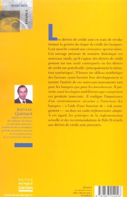 Quatrième de couverture de « DERIVES DE CREDIT »