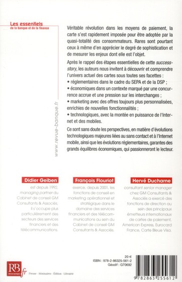 Quatrième de couverture de « CARTES DE PAIEMENT - NOUVEAUX ENJEUX ET PERSPECTIVES. »