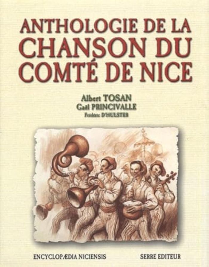 Couverture du livre « ANTHOLOGIE DE LA CHANSON DU COMTE DE NICE » de Collectif, librairie Les Contes Infusés à Corte