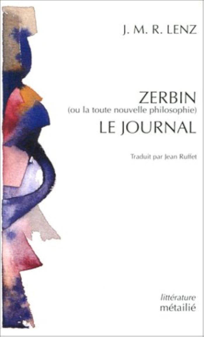 Couverture du livre « ZERBIN OU LA TOUTE NOUVELLE PHILOSOPHIE. LE JOURNAL », librairie Les Contes Infusés à Corte