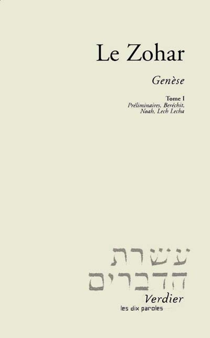 Couverture du livre « LE ZOHAR - LA GENESE », librairie Les Contes Infusés à Corte