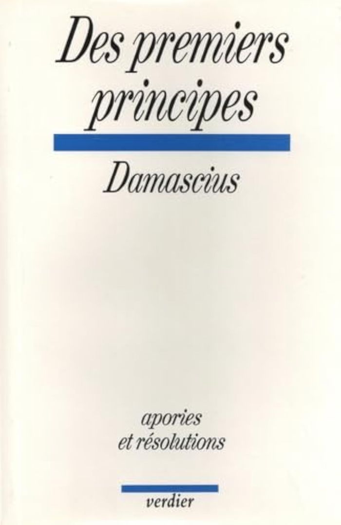 Couverture du livre « DES PREMIERS PRINCIPES », librairie Les Contes Infusés à Corte