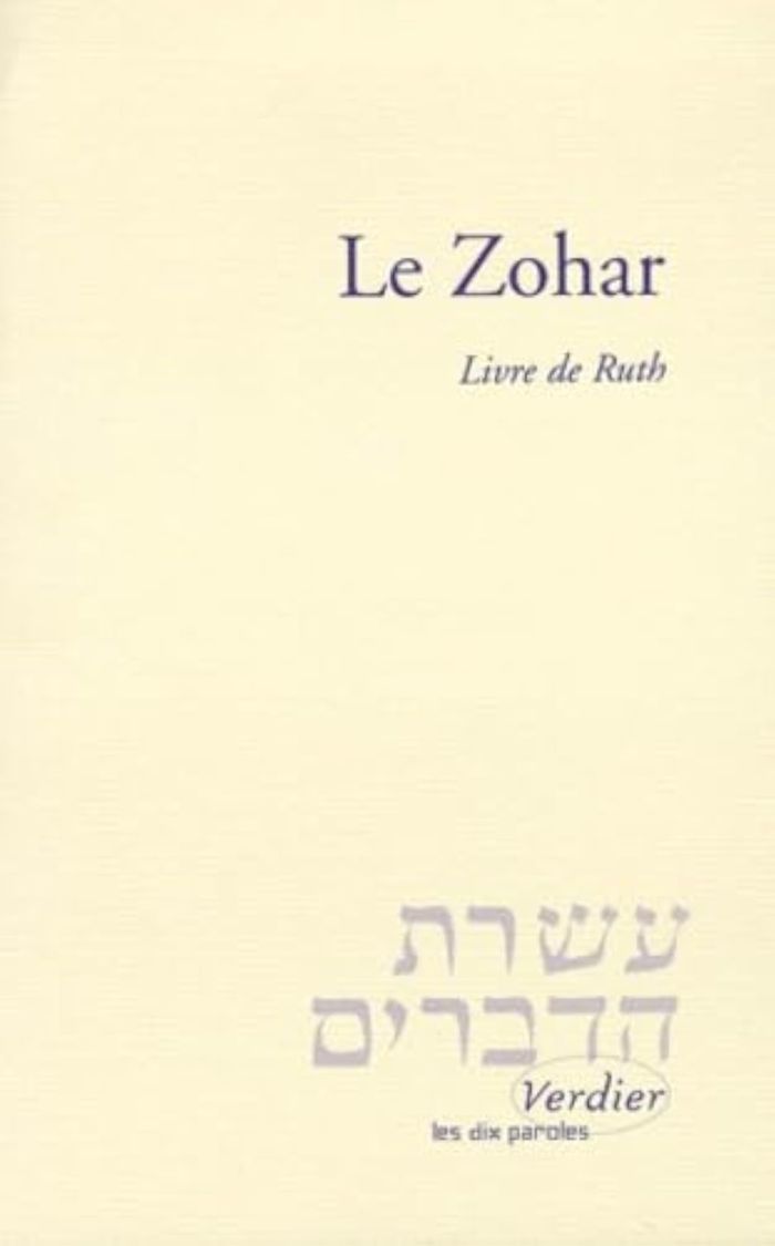 Couverture du livre « LE ZOHAR - LIVRE DE RUTH », librairie Les Contes Infusés à Corte