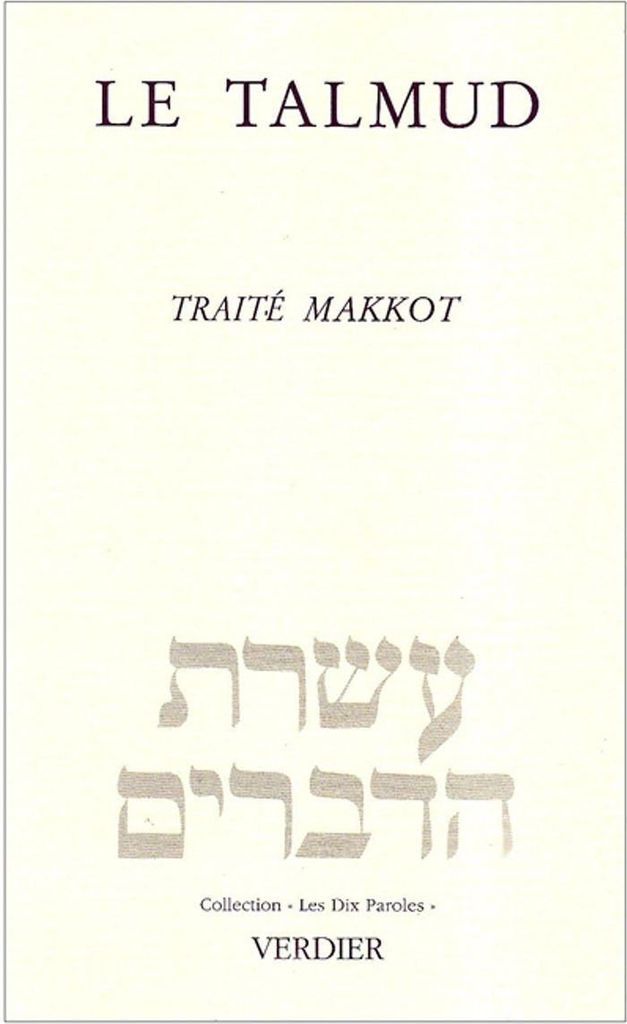 Couverture du livre « LE TALMUD - TRAITE MAKKOT » de Anonyme, librairie Les Contes Infusés à Corte