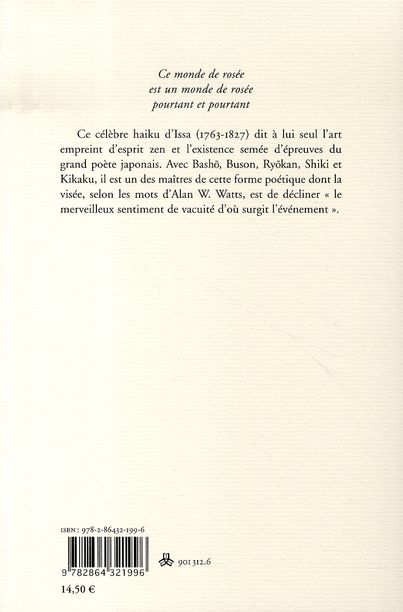Quatrième de couverture de « HAIKU »