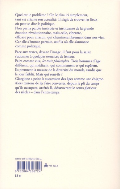 Quatrième de couverture de « L'entretemps : conversations sur l'histoire »