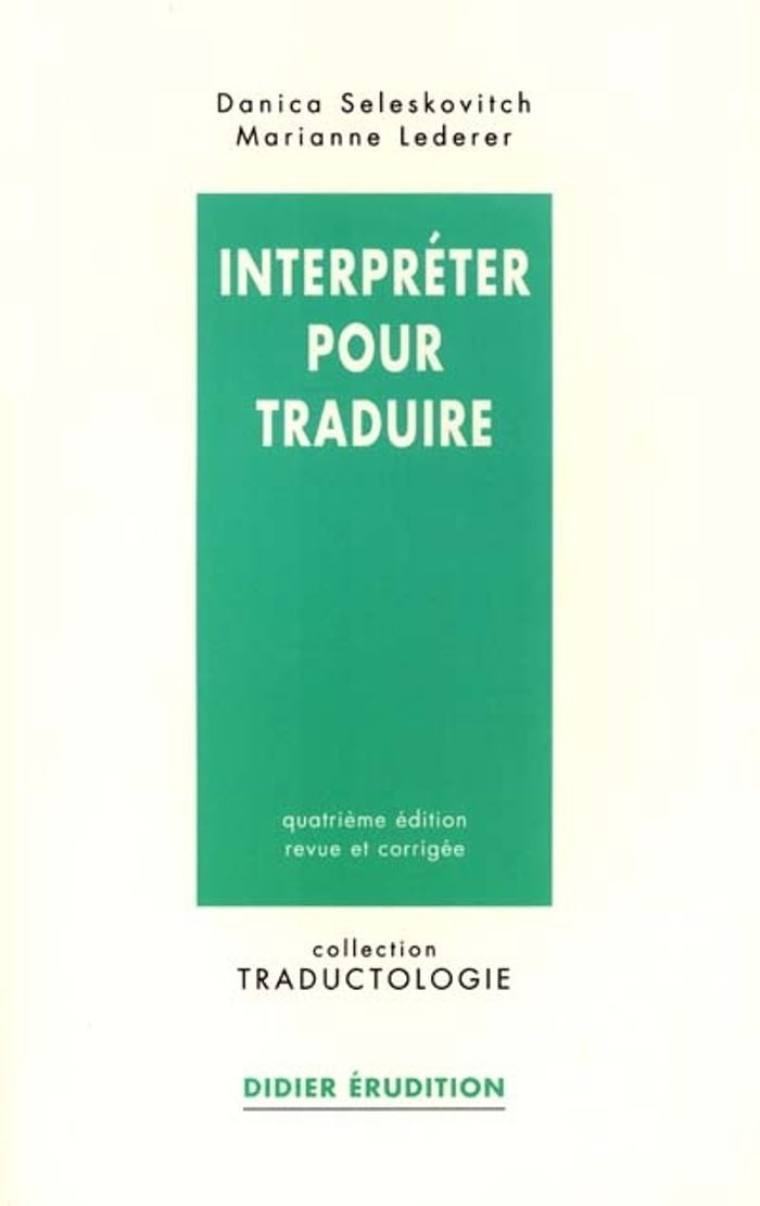 Couverture du livre « INTERPRETER POUR TRADUIRE », librairie Les Contes Infusés à Corte