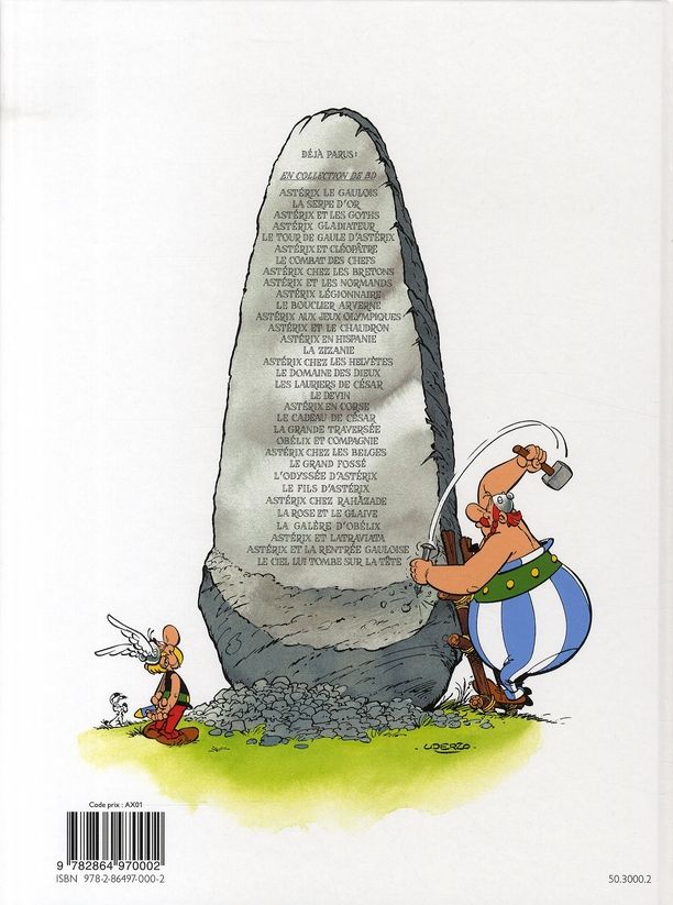Quatrième de couverture de « ASTERIX - T25 - ASTERIX - LE GRAND FOSSE - N 25 »