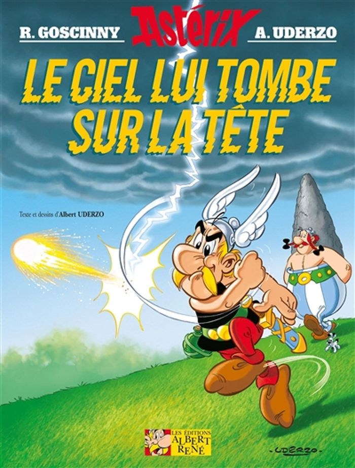 Couverture du livre « ASTERIX - T33 - ASTERIX - LE CIEL LUI TOMBE SUR LA TETE - N 33 », librairie Les Contes Infusés à Corte