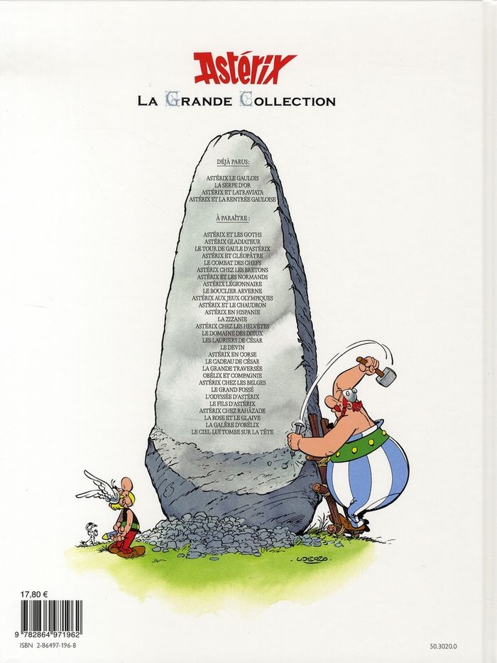 Quatrième de couverture de « ASTERIX LA GRANDE COLLECTION - ASTERIX ET LA RENTREE GAULOISE - N 32 »