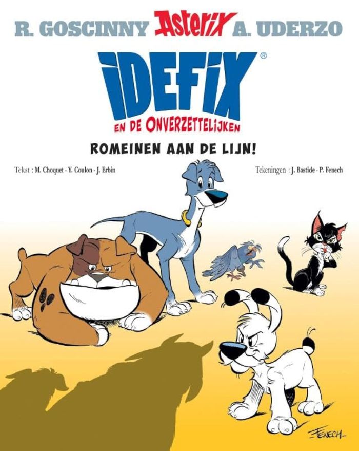 Couverture du livre « IDEFIX ET LES IRREDUCTIBLES - T01 - IDEFIX EN DE ONVERZETTELIJKEN - 1 » de Goscinny/uderzo, librairie Les Contes Infusés à Corte