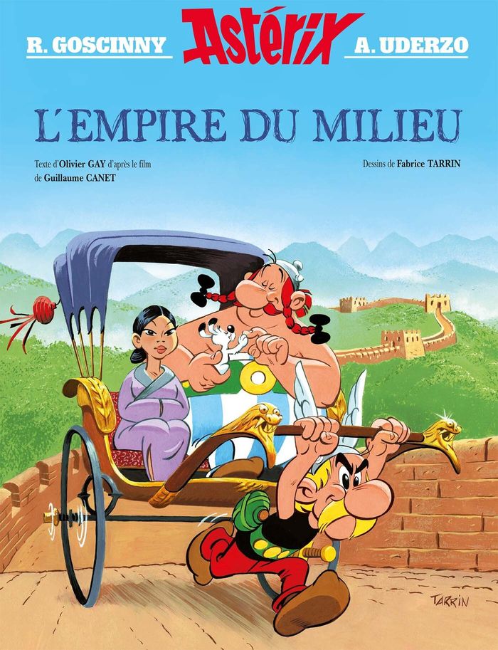 Couverture du livre « ASTERIX - ALBUM ILLUSTRE - L'EMPIRE DU MILIEU (HORS COLLECTION) », librairie Les Contes Infusés à Corte