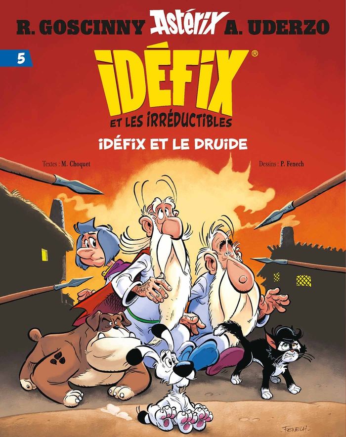Couverture du livre « IDEFIX ET LES IRREDUCTIBLES TOME 5 - IDEFIX ET LE DRUIDE », librairie Les Contes Infusés à Corte