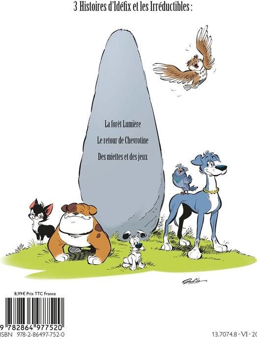 Quatrième de couverture de « IDEFIX ET LES IRREDUCTIBLES TOME 6 - LA FORET LUMIERE »
