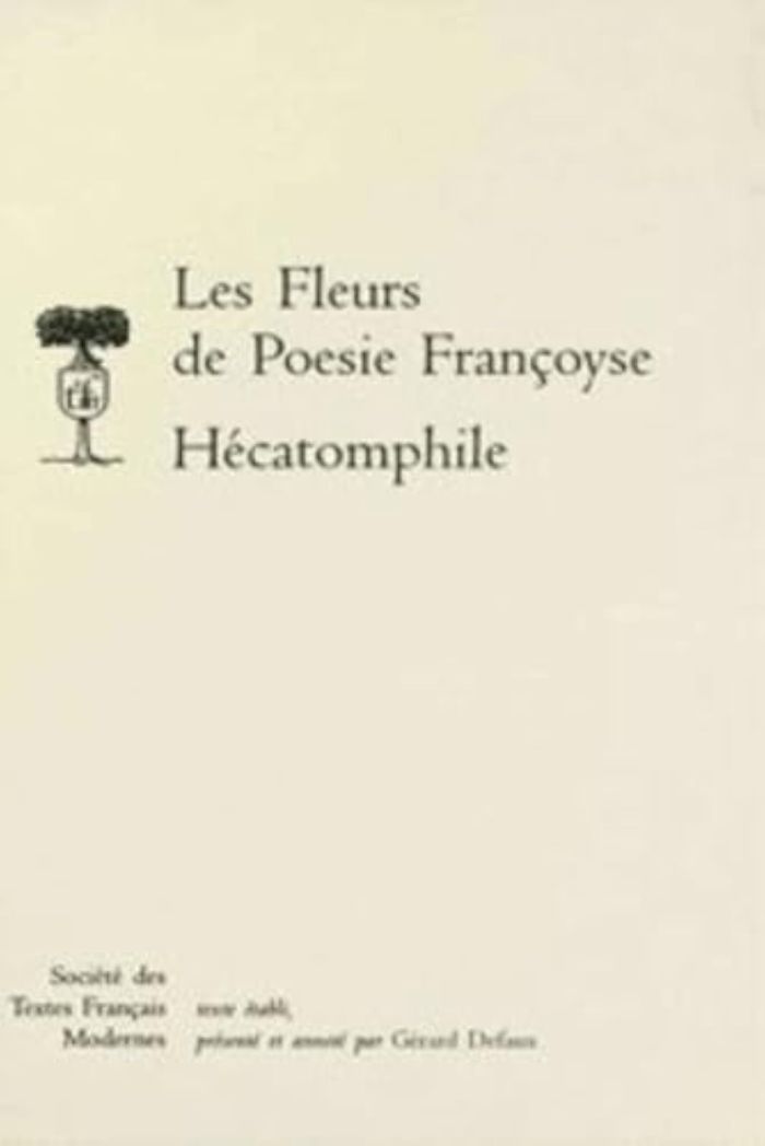 Couverture du livre « LES FLEURS DE POESIE FRANCOYSE (1534) - L. B. ALBERTI, HECATOMPHILE » de Anonyme, librairie Les Contes Infusés à Corte