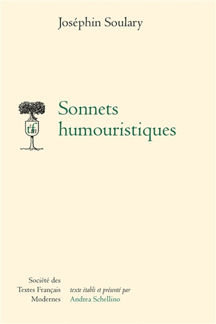 Couverture du livre « SONNETS HUMOURISTIQUES » de Josephin Soulary, librairie Les Contes Infusés à Corte