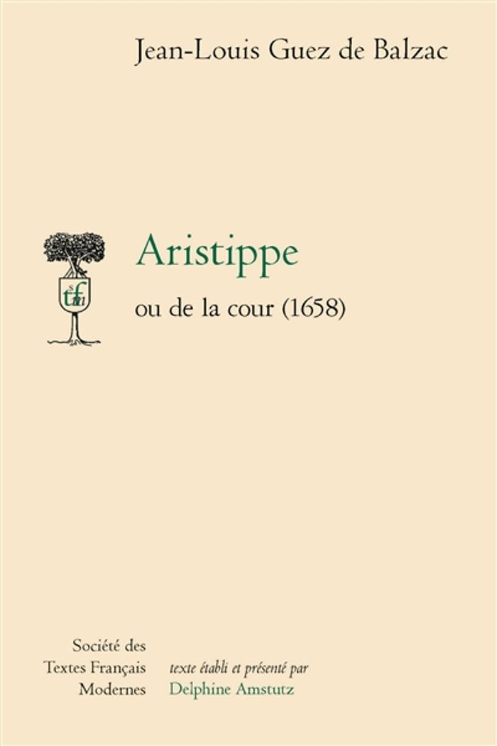 Couverture du livre « ARISTIPPE » de Guez De Balzac J-L., librairie Les Contes Infusés à Corte