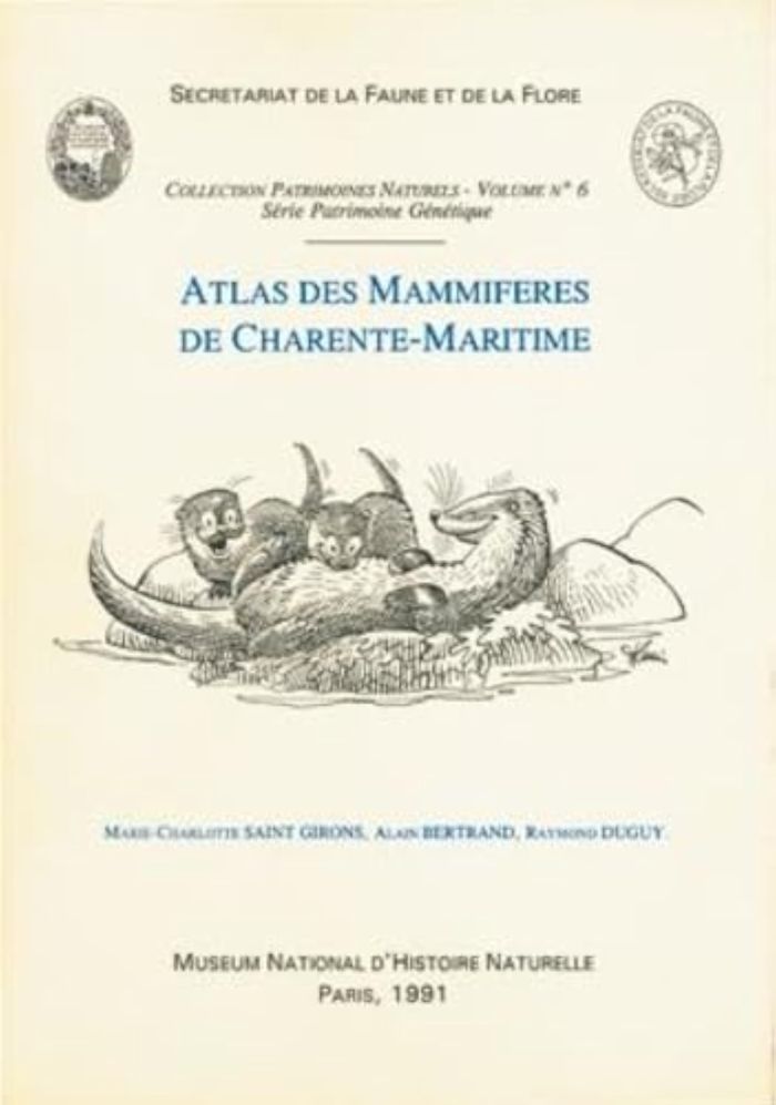 Couverture du livre « ATLAS DES MAMMIFERES DE CHARENTE-MARITIME » de Saint Girons Be, librairie Les Contes Infusés à Corte
