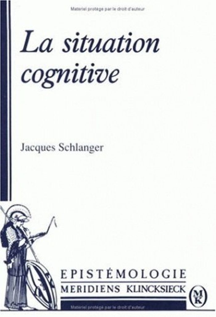 Couverture du livre « LA SITUATION COGNITIVE », librairie Les Contes Infusés à Corte
