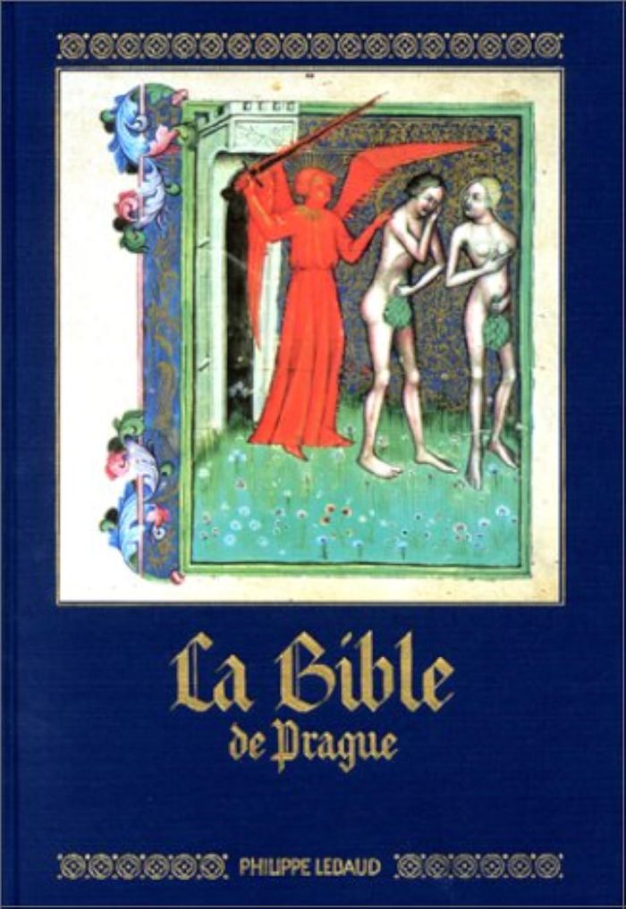 Couverture du livre « LA BIBLE DE PRAGUE - REPRODUCTION EN FAC-SIMILE DE PEINTURES », librairie Les Contes Infusés à Corte