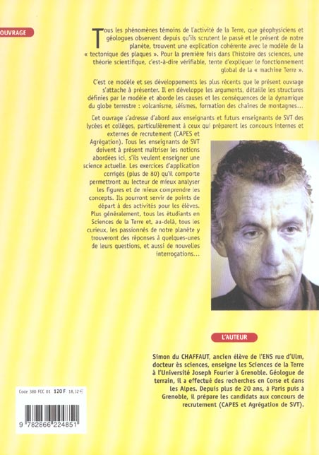 Quatrième de couverture de « CNDP TECTONIQUE PLAQUES »
