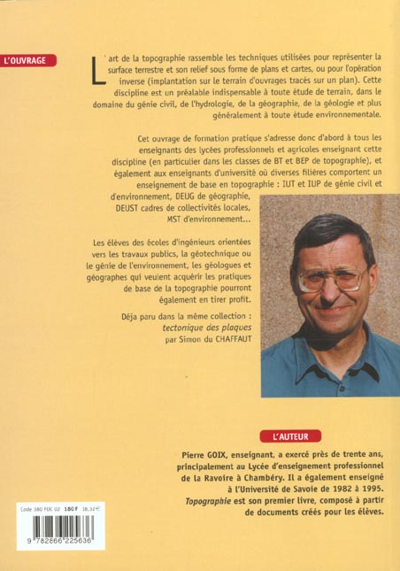 Quatrième de couverture de « CNDP TOPOGRAPHIE »