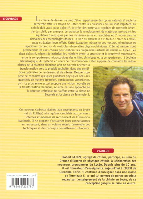 Quatrième de couverture de « CHIMIE AU LYCEE »