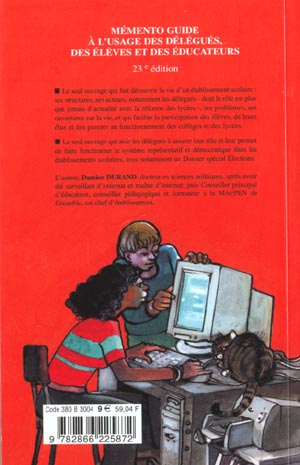 Quatrième de couverture de « CNDP DELEGUE FLASH »