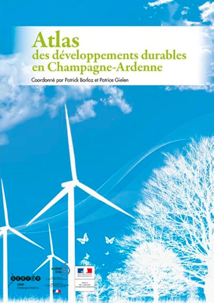 Couverture du livre « ATLAS DES DEVELOPPEMENTS DURABLES EN CHAMPAGNE-ARDENNE » de Borloz/gielen, librairie Les Contes Infusés à Corte