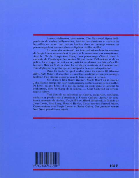 Quatrième de couverture de « CLINT EASTWOOD »
