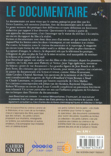 Quatrième de couverture de « LE DOCUMENTAIRE L'AUTRE FACE DU CINEMA »