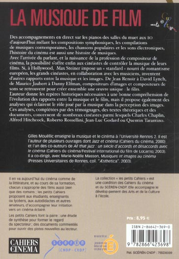Quatrième de couverture de « LA MUSIQUE DE FILM »