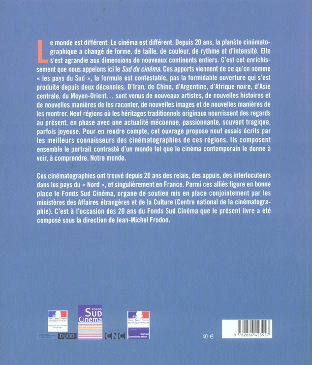 Quatrième de couverture de « AU SUD DU CINEMA »