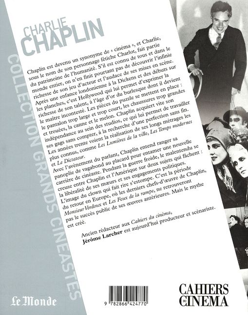 Quatrième de couverture de « CHARLIE CHAPLIN »