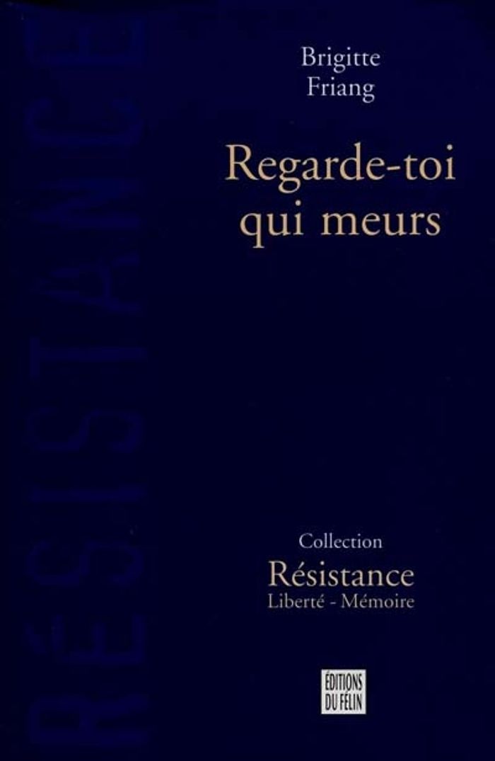 Couverture du livre « REGARDE-TOI QUI MEURS » de Brigitte Friang, librairie Les Contes Infusés à Corte