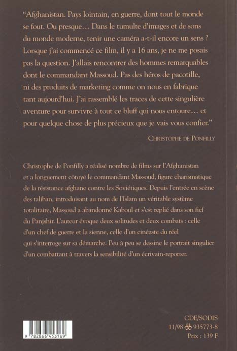 Quatrième de couverture de « MASSOUD L AFGHAN »