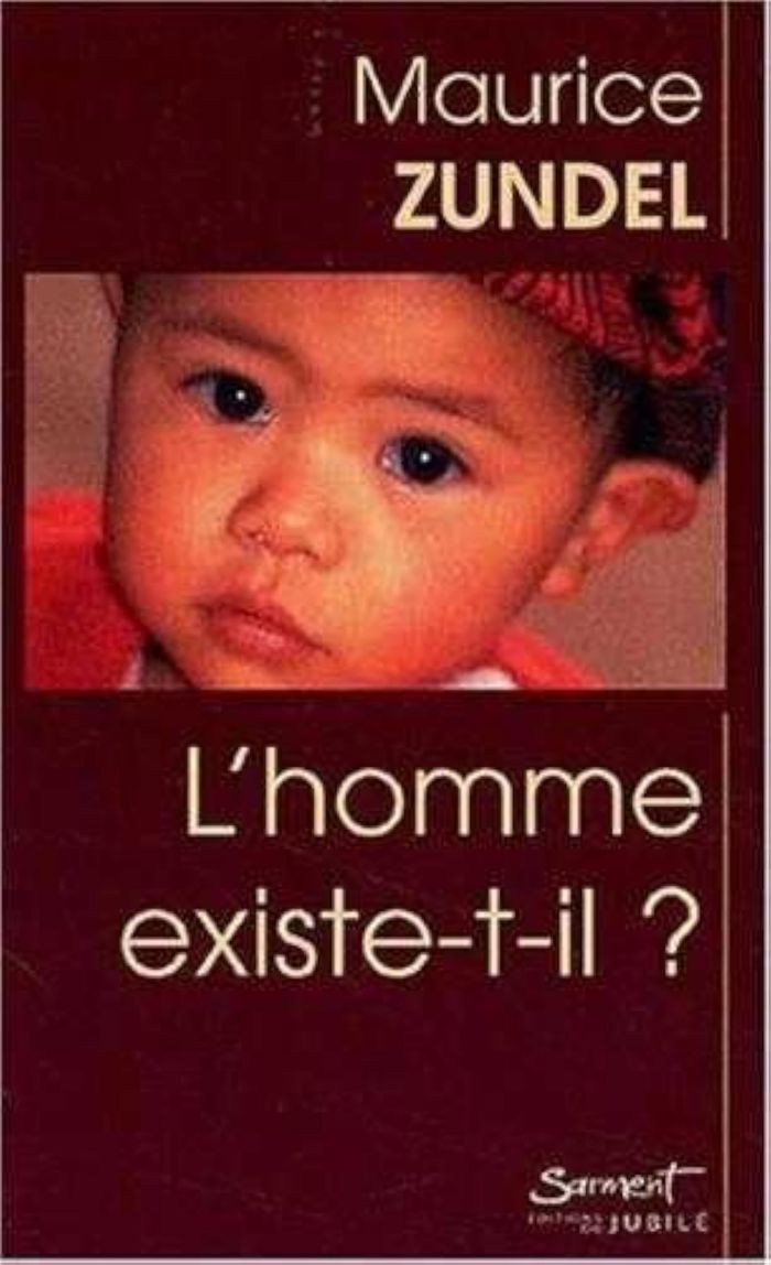 Couverture du livre « L'HOMME EXISTE-T-IL ? » de Maurice Zundel, librairie Les Contes Infusés à Corte