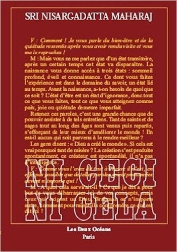 Couverture du livre « NI CECI NI CELA », librairie Les Contes Infusés à Corte