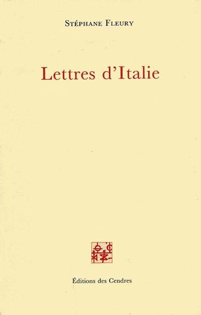 Couverture du livre « LETTRES D'ITALIE », librairie Les Contes Infusés à Corte