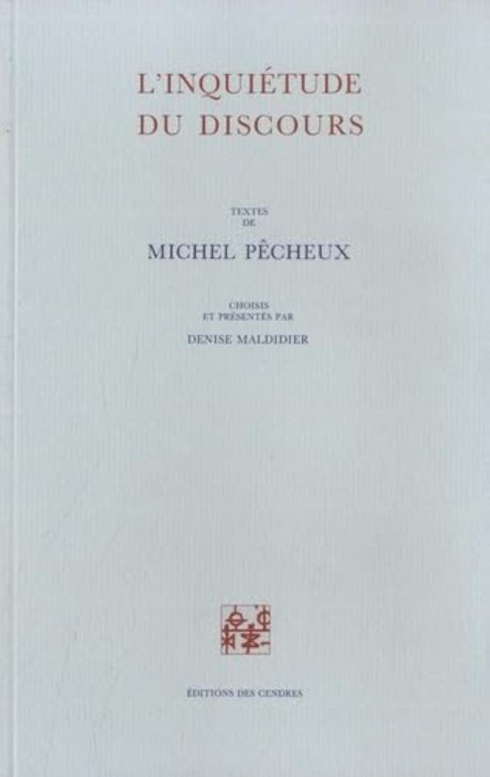 Couverture du livre « L'INQUIETUDE DU DISCOURS » de Michel Pecheux, librairie Les Contes Infusés à Corte