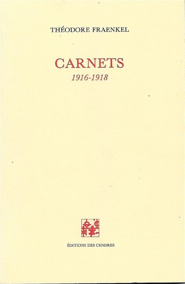 Couverture du livre « CARNETS (1916-1918) », librairie Les Contes Infusés à Corte