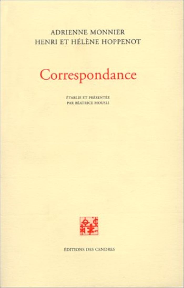Couverture du livre « CORRESPONDANCE » de Hoppenot-Monnier, librairie Les Contes Infusés à Corte
