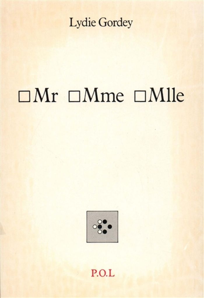 Couverture du livre « MR MME MLLE » de Lydie Gordey, librairie Les Contes Infusés à Corte