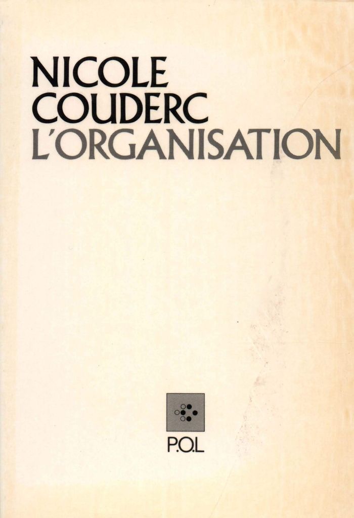 Couverture du livre « L'ORGANISATION », librairie Les Contes Infusés à Corte