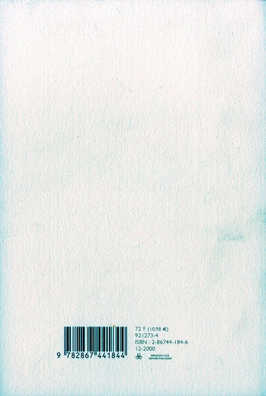 Quatrième de couverture de « LES ELEGIES »
